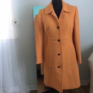 Orange Italian Wool coat
